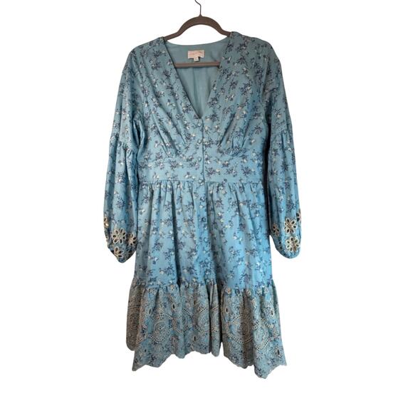 A Collective Story Blue Floral Dress - Size XL - Picture 2 of 11